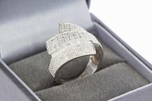 18 Karaat gouden diamant (ca 0.75 ct) Slagring - 16,9 mm