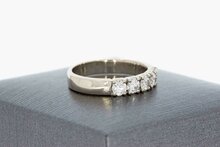 Witgouden ring dames 14 karaat met diamant - 16,1 mm