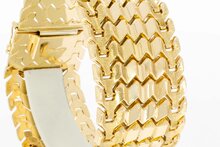 Vintage brede gouden armband 18 karaat - 19,6 mm