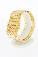Vintage brede gouden armband 18 karaat - 19,6 mm