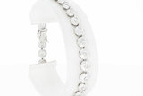 18 Karaat witgouden Tennis armband met Diamant - 18,5 cm