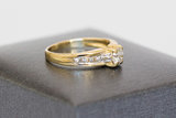18 karaat bicolor gouden ring met 0.27 crt Diamant - 15,6