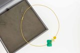 18 Karaat gouden Nobilia Spang Collier met hangers-45,5 cm_