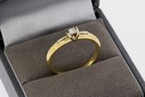 14 Karaat Le Chic Gouden Ring met Diamant - 17,9 mm