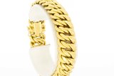 18 Karaat gouden gevlochten armband -19,2 cm