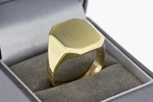 14k & 18k goud gegraveerde zegelring roségoud en witgoud gouden zegelring verkrijgbaar in goud Sieraden Ringen Zegelringen handgemaakte zegelring 