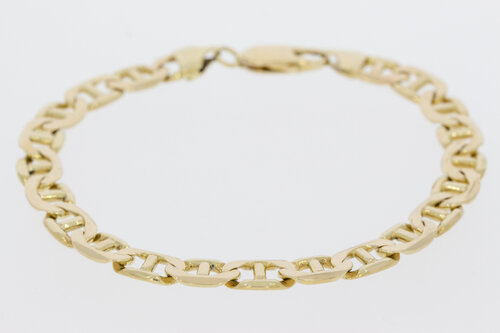 14 Karaat gouden Anker armband - 22 cm