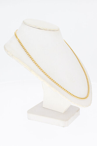 14 Karaat gouden Gourmet schakelketting - 56,7 cm