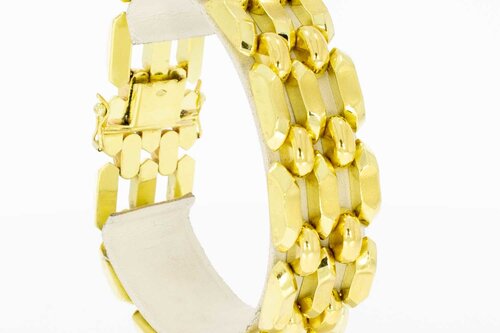 18 Karaat goud armband met Staafjes - 19,8 cm