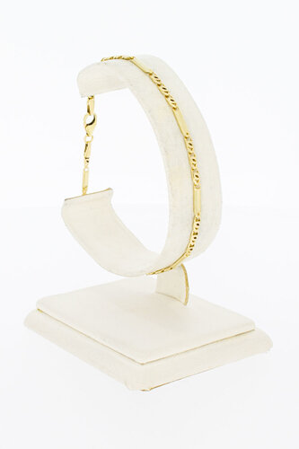 14 Karaat Valkoog schakelarmband - 19,7