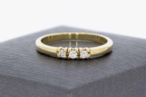 14 Karaat Aanschuifring met Diamant - 16,6