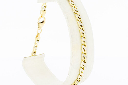 14 Karaat Valkoog armband goud - 21 cm