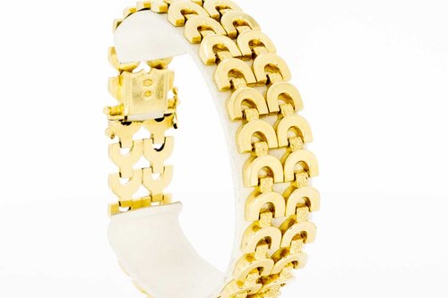 18 karaat gevlochten armband - 20,0 cm