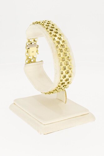14 Karaat gouden Retro armband - 18,9 cm