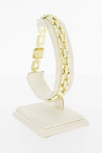 14 Karaat gouden Staafjes armband - 21,5 cm