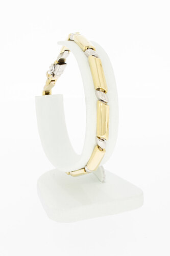 18 Karaat gouden Staafjes armband - 19,7 cm