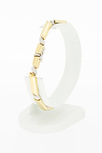 18 Karaat gouden Staafjes armband - 19,7 cm