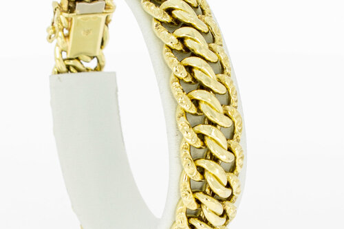 14 Karaat gouden gevlochten armband - 18,7