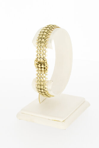 14 karaat goud dames armband - 19 cm