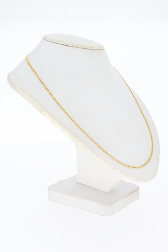 Gouden damesketting 14 Karaat - 46,5 cm