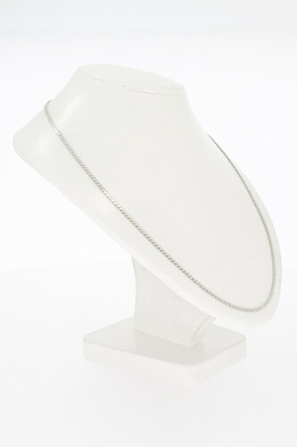 18 karaat witgouden schakelketting - 41,9 mm