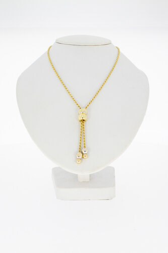 14 Karaat gouden koord ketting - 47 cm