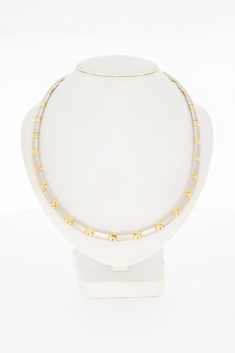 14 Karaat gouden Staafjes Collier - 43 cm