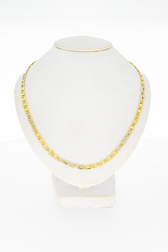 Valkoogketting 14 karaat  goud - 47,8 cm