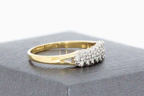 14 Karaat ring met Diamant - 17,7 mm
