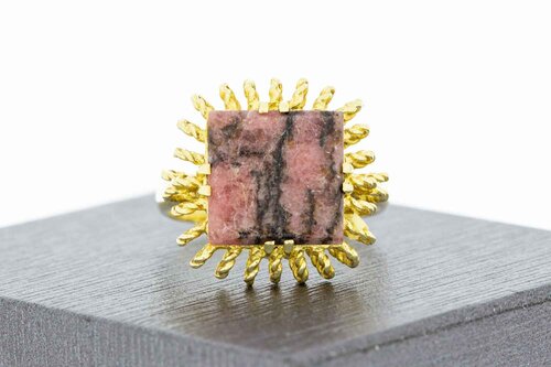 14 Karaat goud Vintage Rodoliet ring - 17,4 mm