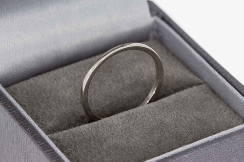 14 Karaat witgouden Aanschuifring - 16,5 mm