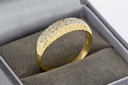 14 Karaat goude Ring met Diamant - 19,5 mm