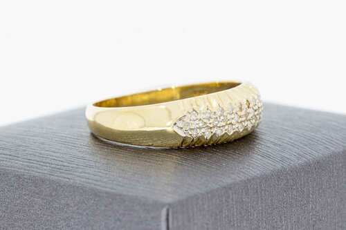 14 Karaat goude Ring met Diamant - 19,5 mm