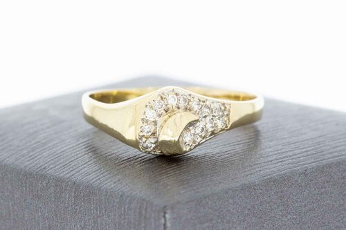 14 Karaat gouden dames ring - 19,7 mm