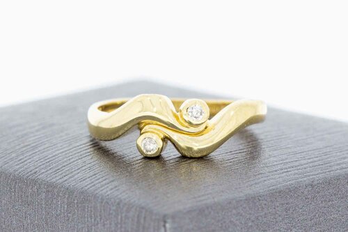 damesring met Diamant 14 karaat - 17,5 mm
