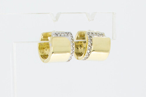14 karaat diamant Creolen dames - 11,6 mm
