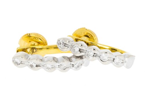 18 Karaat gouden diamant dames Oorhangers