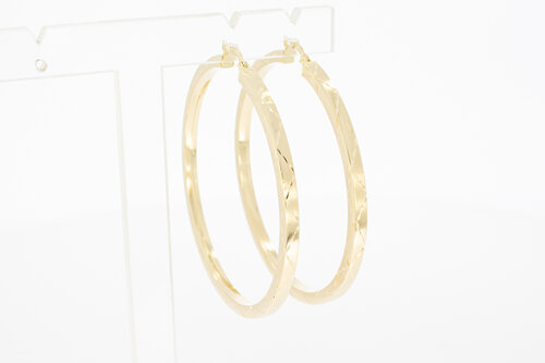 14 Karaat gouden dames oorringen - 5,5 cm
