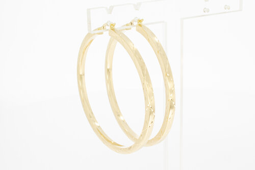 14 Karaat gouden dames oorringen - 5,5 cm