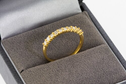 18 karaat diamant aanschuifring - 15,8 mm