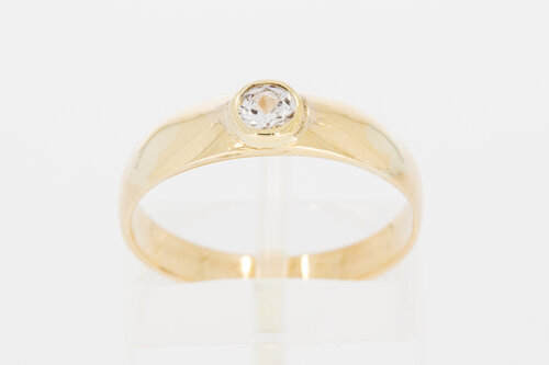 14 Karaat Zirkonia dames ring - 17,7 mm