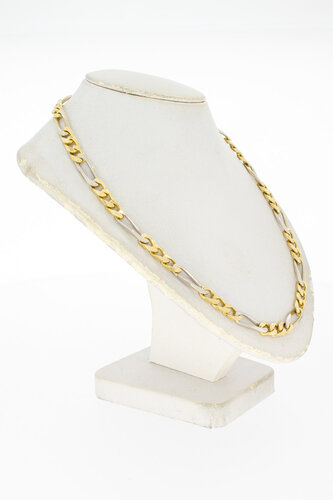 18 Karaat gouden Figaro Collier - 40,1 cm