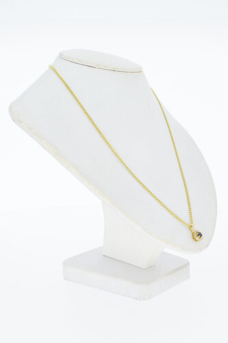 14 Karaat gouden edelsteen hanger