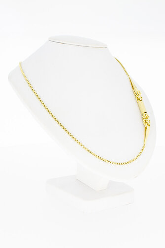 Venetiaanse ketting14 karaat goud - 80 cm