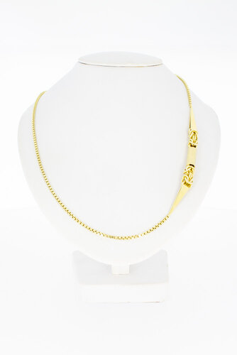 Venetiaanse ketting14 karaat goud - 80 cm