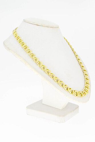 Gevlochten ketting 14 karaat goud - 42,1 cm