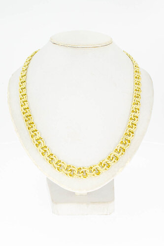 Gevlochten ketting 14 karaat goud - 42,1 cm