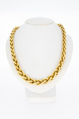 Vossenstaart ketting 18 Karaat goud - 46 cm