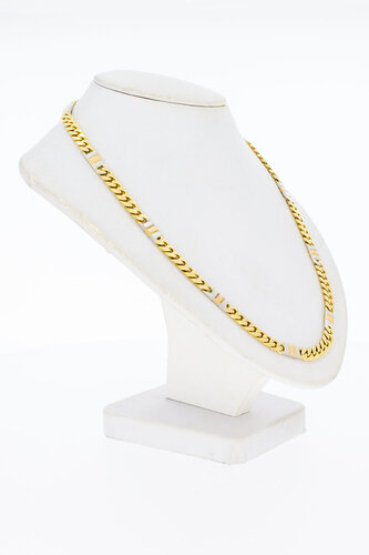 Gourmet ketting 14 karaat goud - 45,5 cm