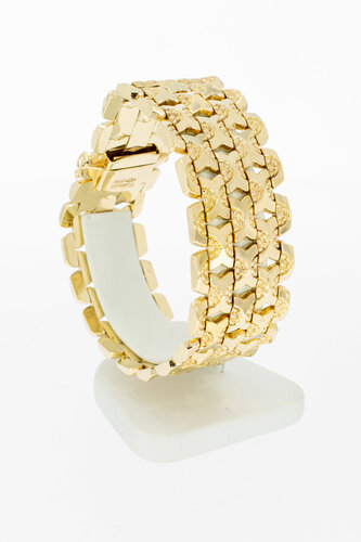 18 Karaat rosë gouden Vintage armband - 20,3 cm